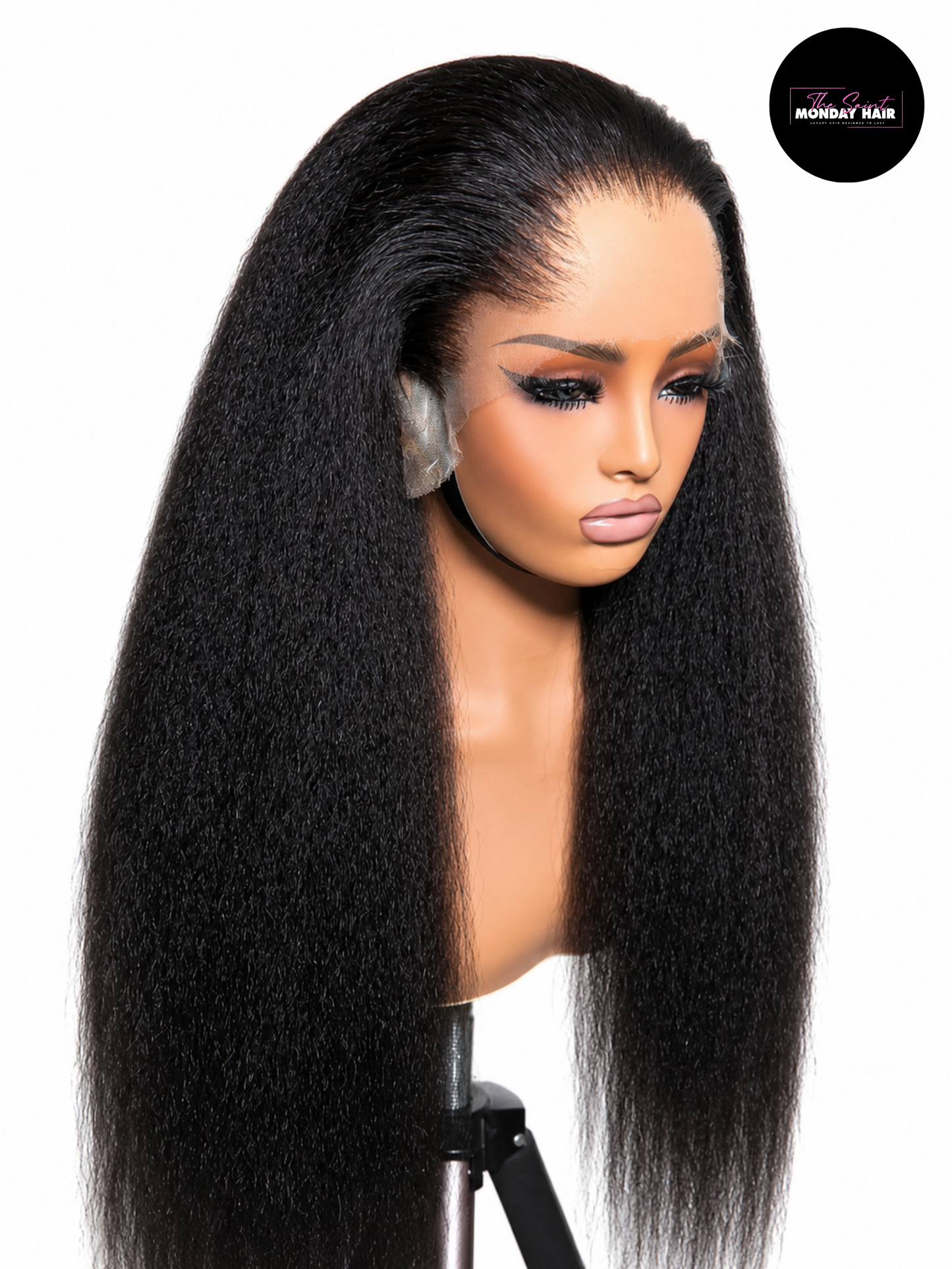 Kinky Straight HD Lace Wig | 200% Density