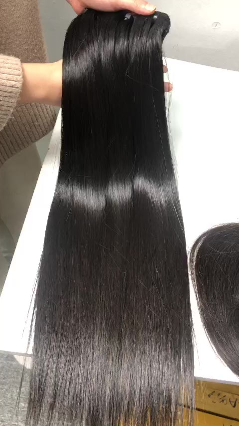 Raw Vietnamese Silk Straight Bundles